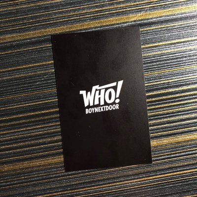 Boynextdoor WHO! 環球幸運卡 Woonhak 雲鶴