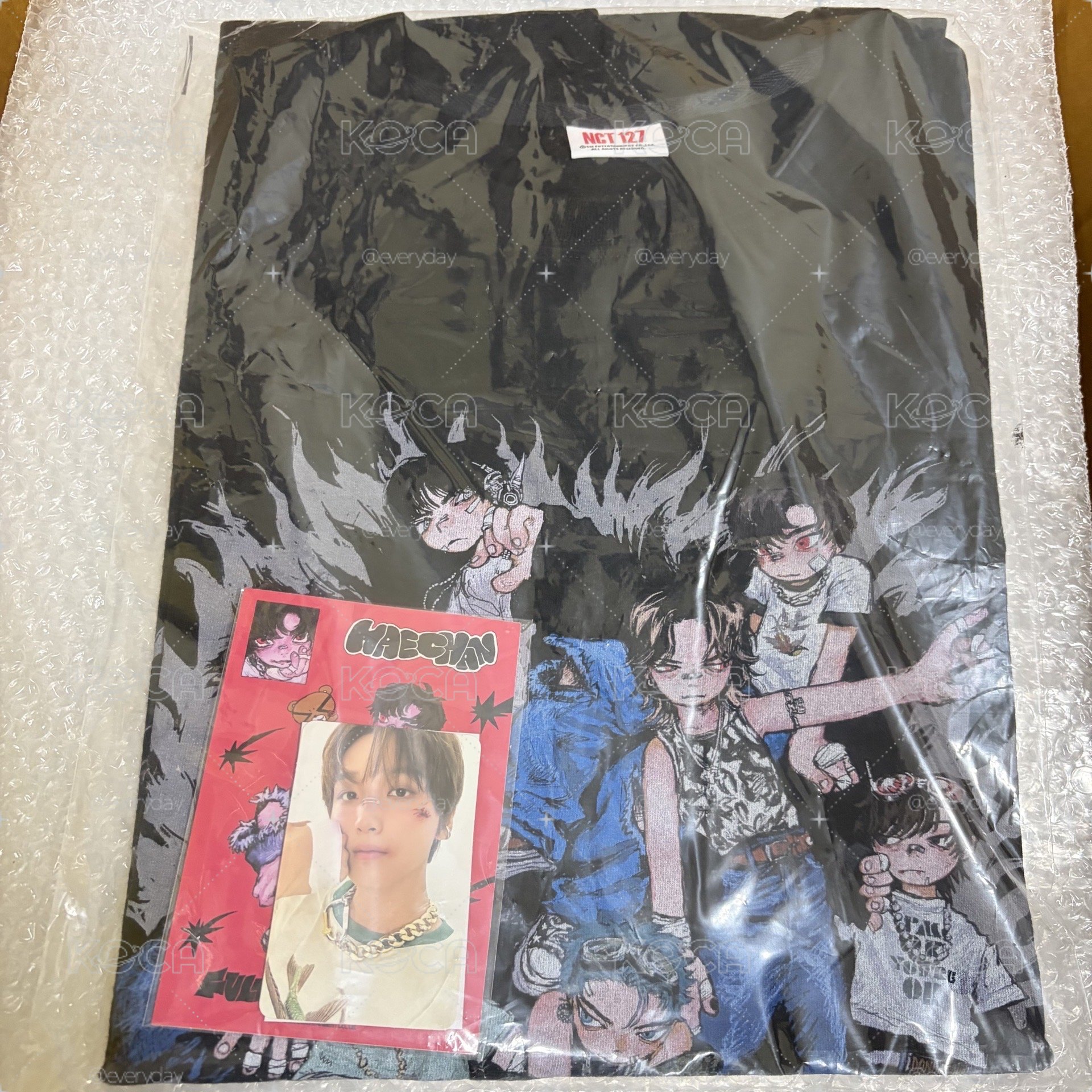 全新未拆 NCT 127 2025年曆後續短踢 楷燦 YUTA 衣服+卡