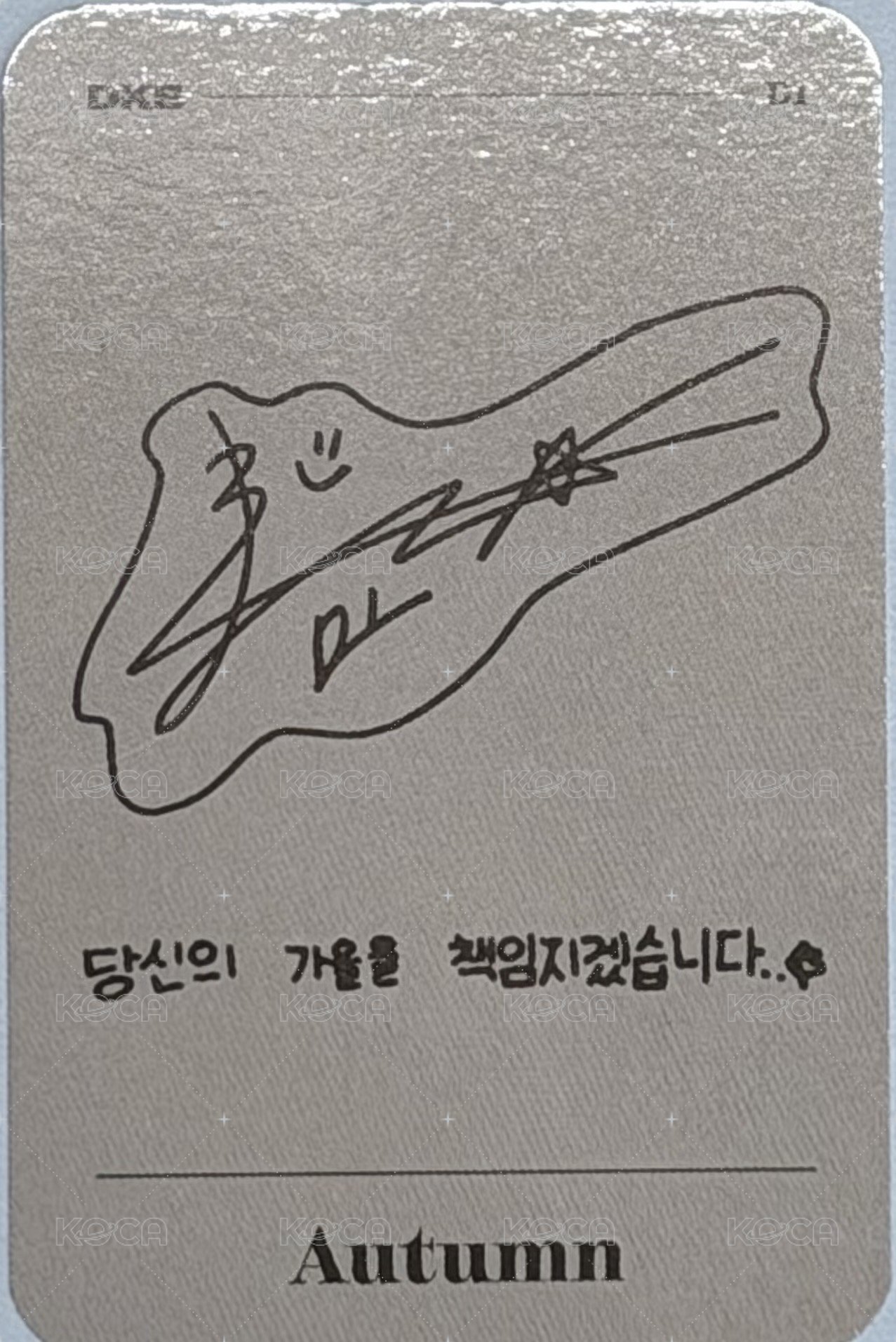 迷你五 專輯卡  背面