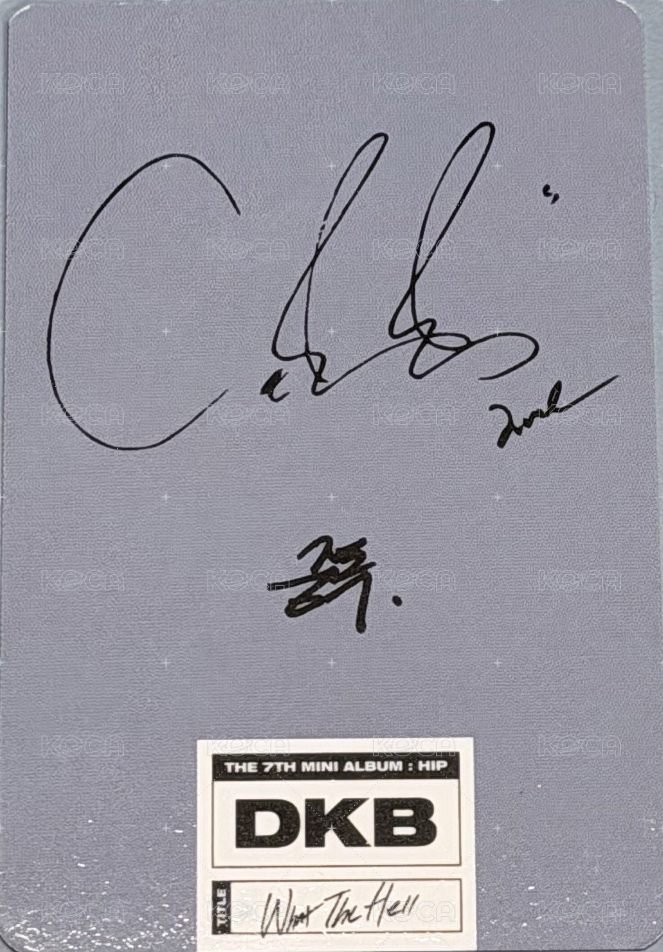 迷你七 專輯卡  背面