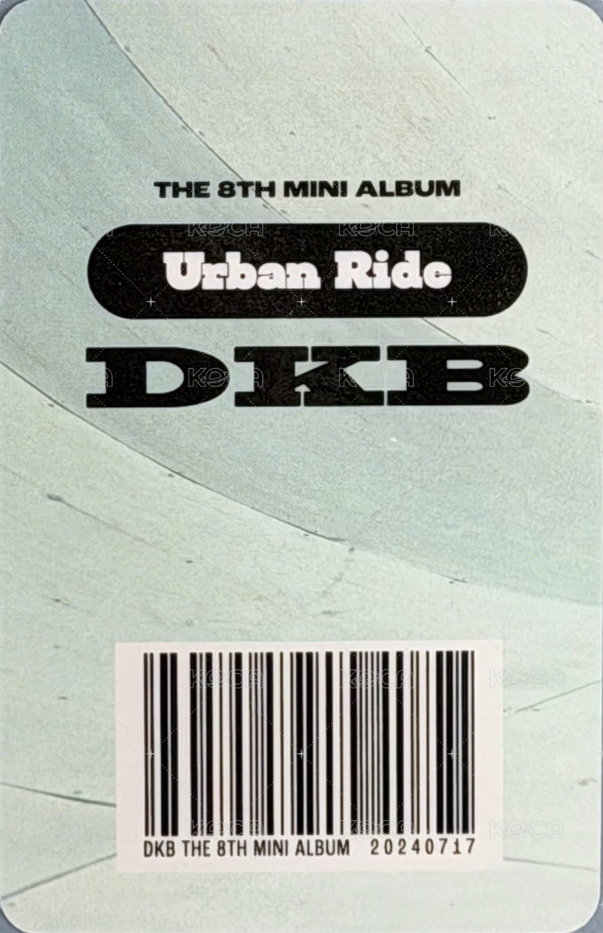 迷你八 電子專 專輯卡  背面