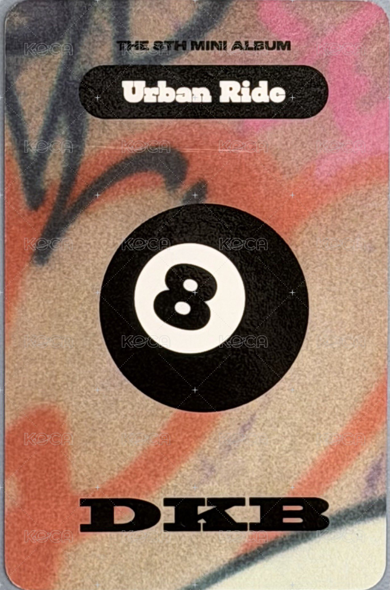 迷你八 電子專 專輯卡  背面