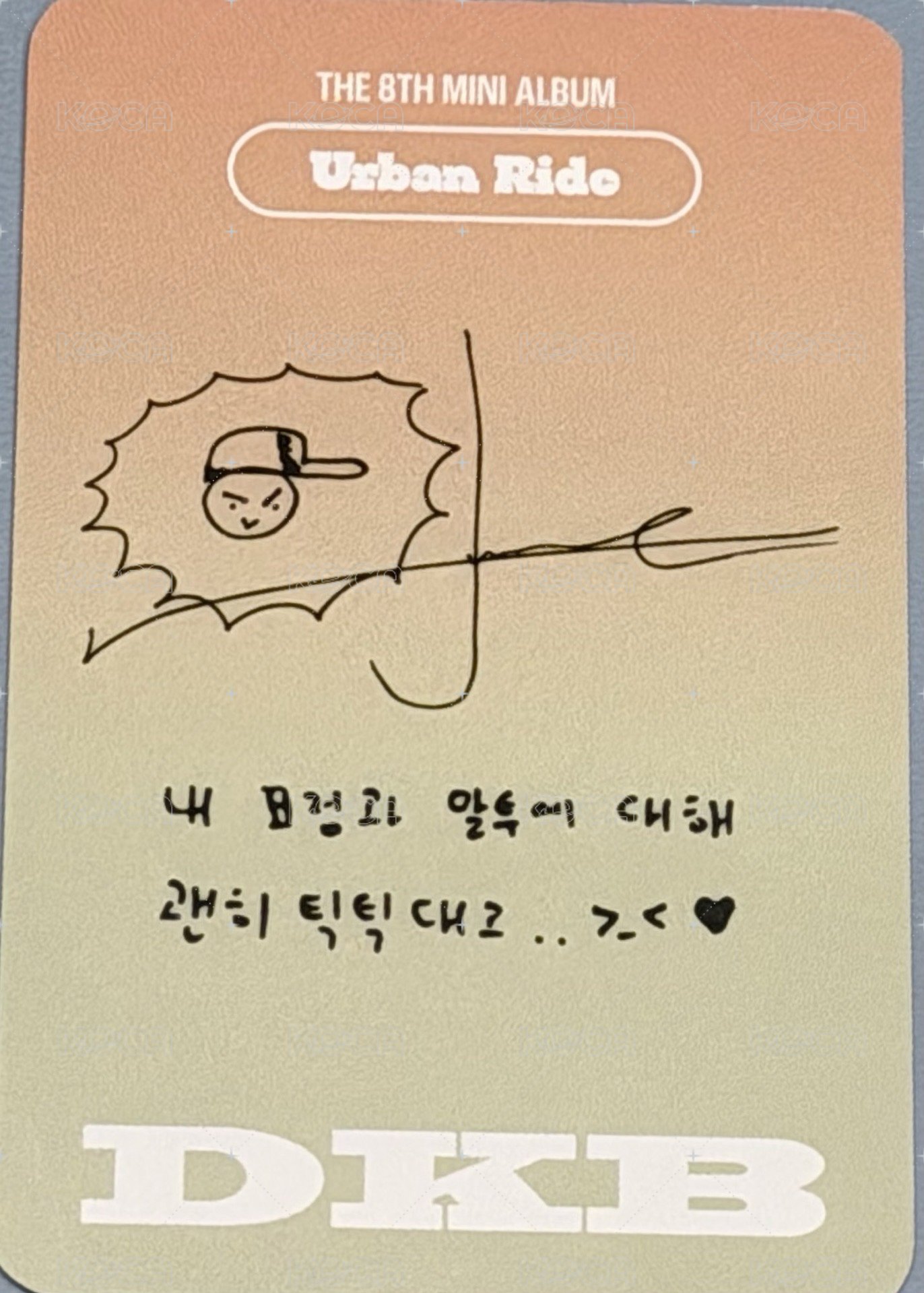 迷你八 專輯卡  背面