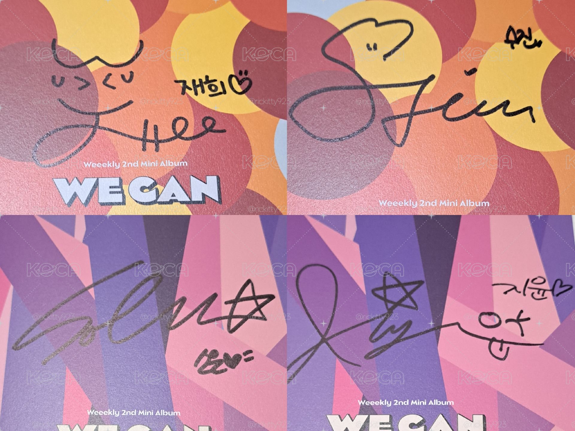 Weeekly We Can All K(YGM) Soojin Soeun 親簽空專