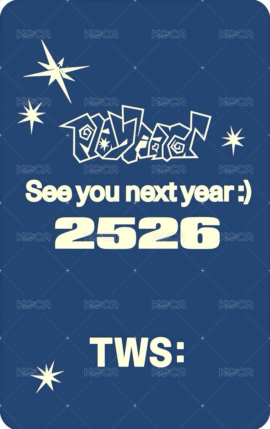 COUNTDOWN JAPAN 25/26   特典卡  背面