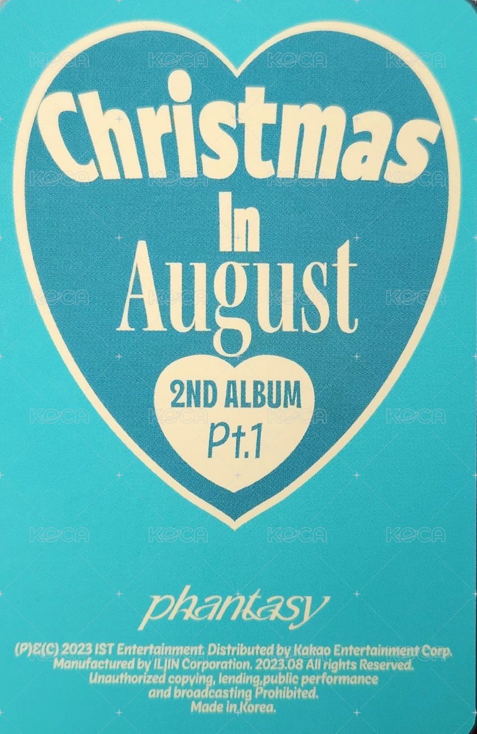 PHANTASY Pt.1 Christmas In August 專輯卡 Present ver. 背面