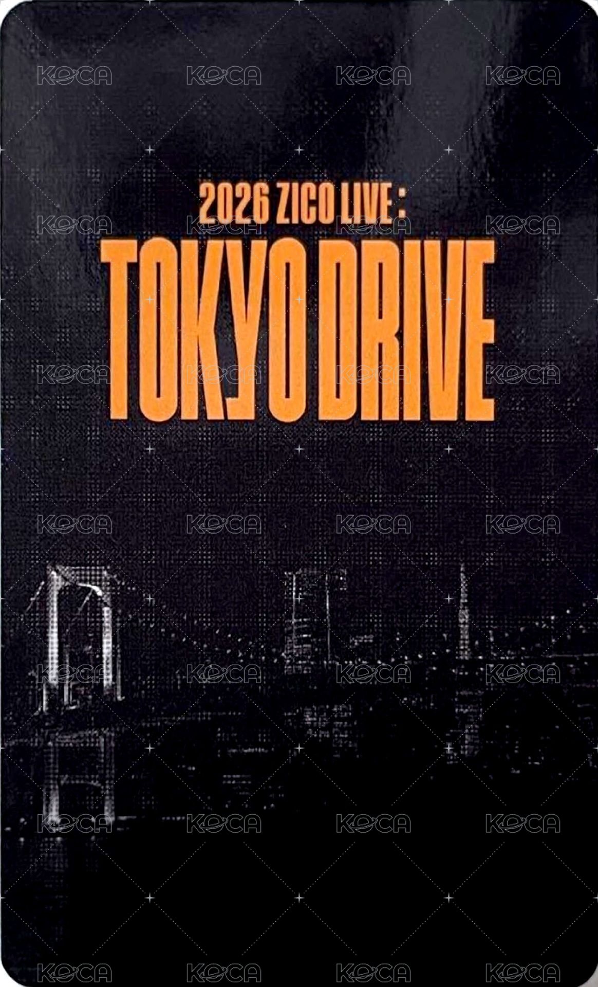 2026 日本演唱會 滿額卡  背面