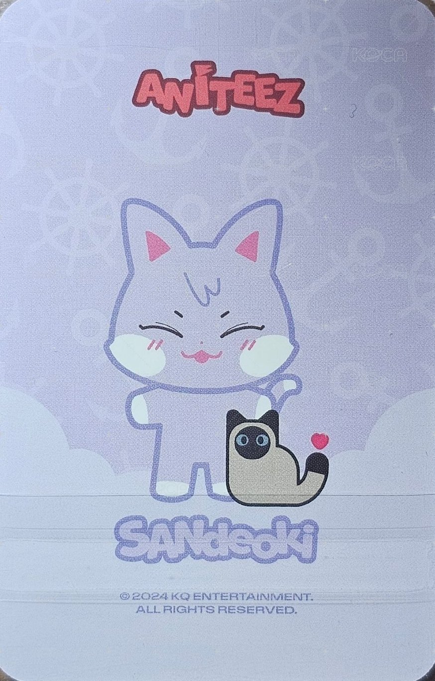 ANITEEZ IN ILLUSION 周邊卡 Acrylic Photocard Frame Kit ANITEEZ ver. 背面