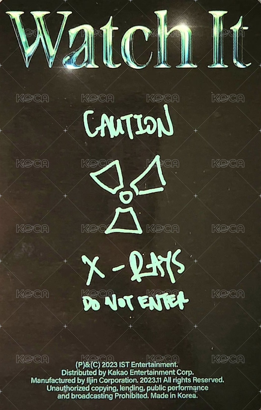 PHANTASY Pt.2 Sixth Sense 專輯卡 Warn ver. 背面