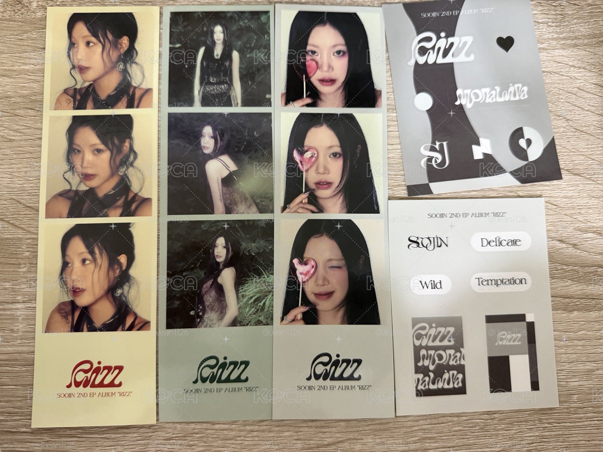 RIZZ 專輯書籤和貼紙