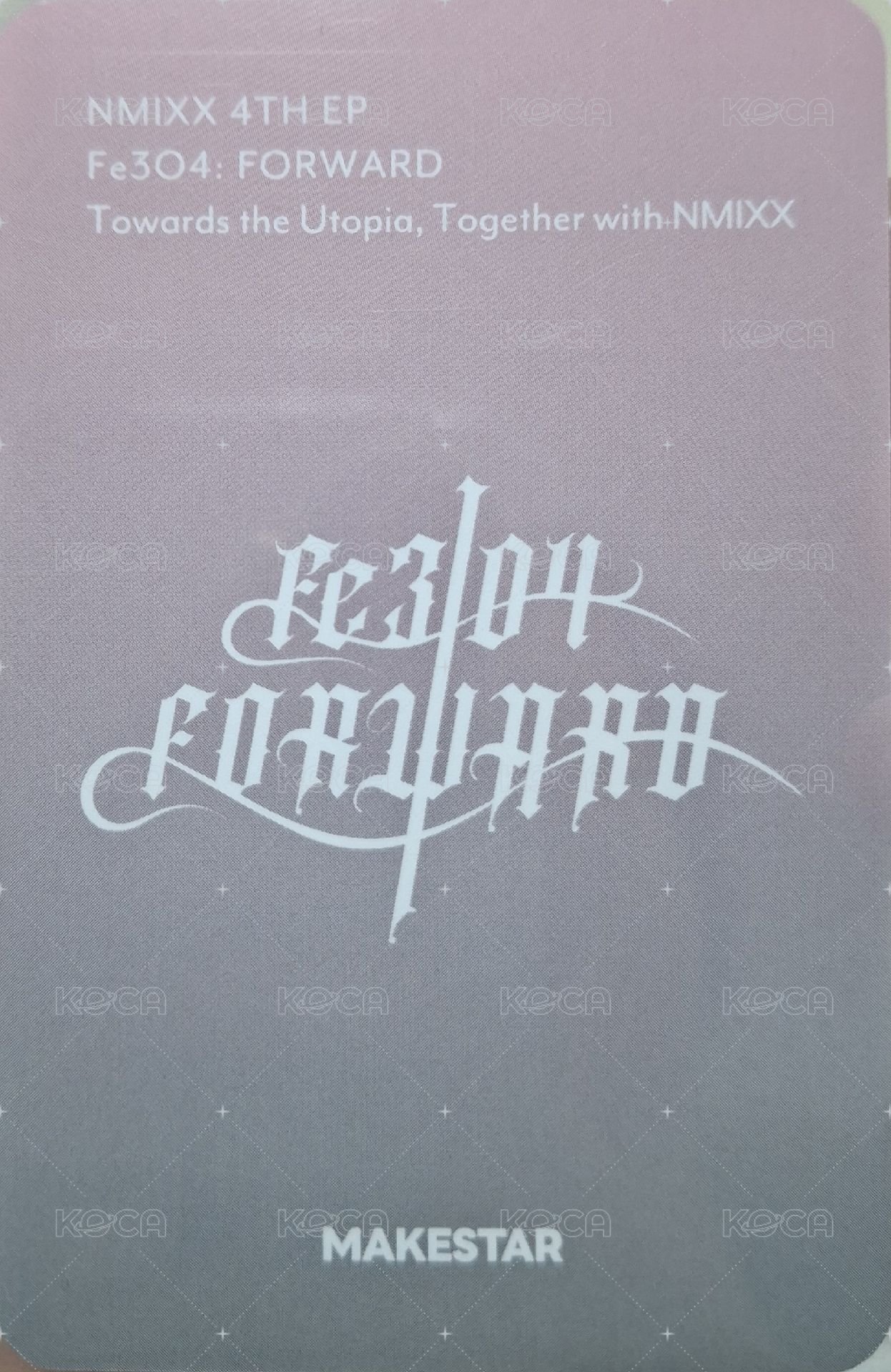 FORWARD ms 2.0 幸運卡 比心 背面