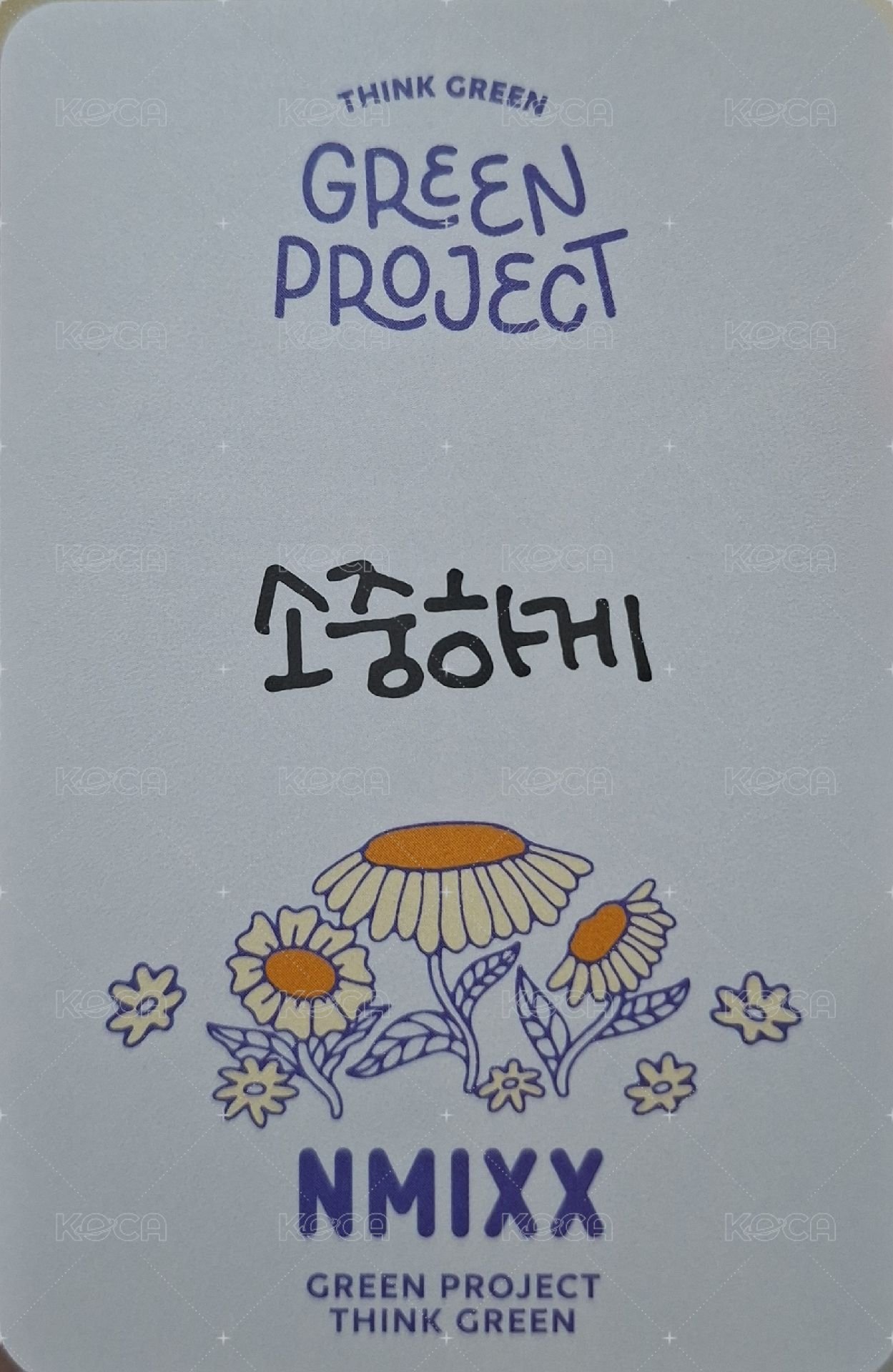 環保盒子 周邊卡 固配A版 背面