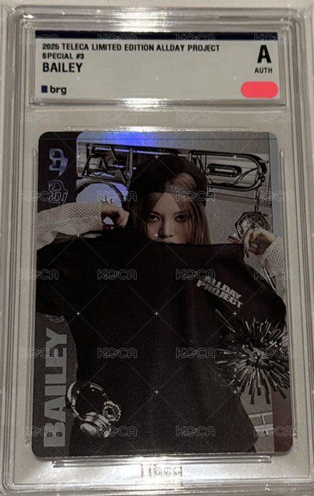 TELECA 抽選卡 Bailey 戴帽拉衣服 背面
