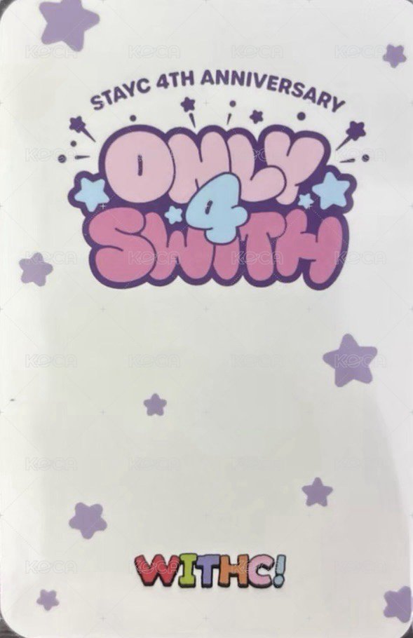 4週年快閃 14 周邊卡  背面