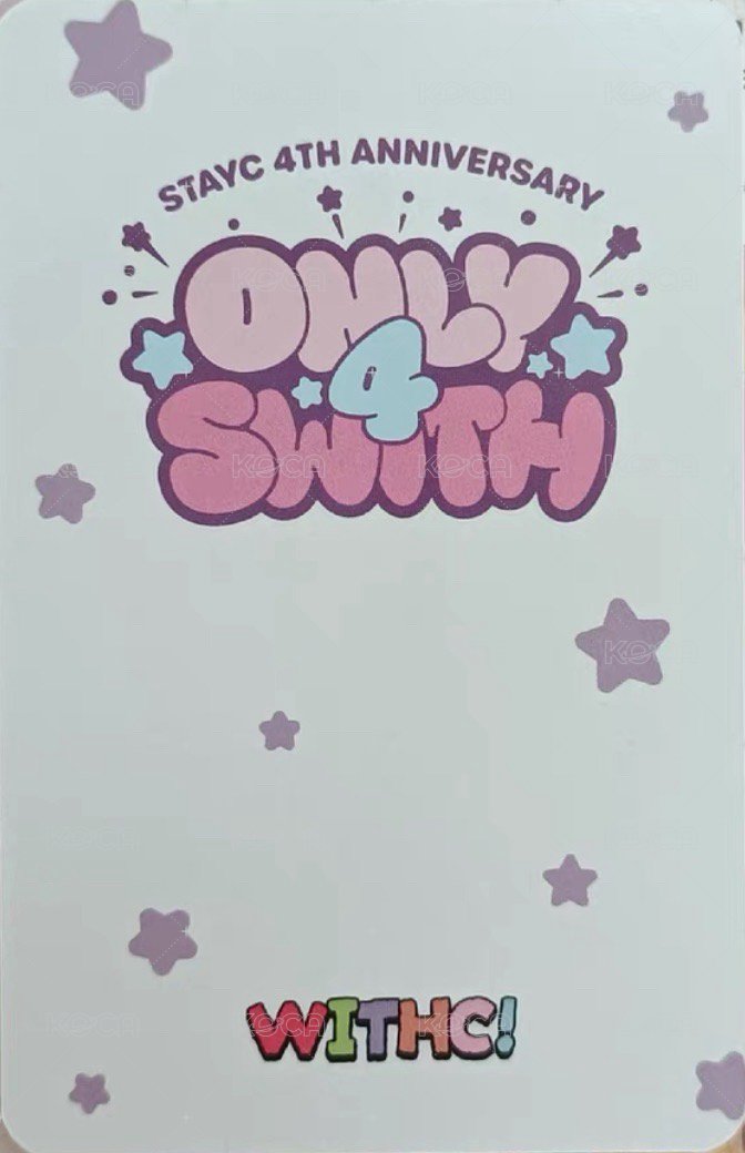 4週年快閃 21 周邊卡 舊版 背面