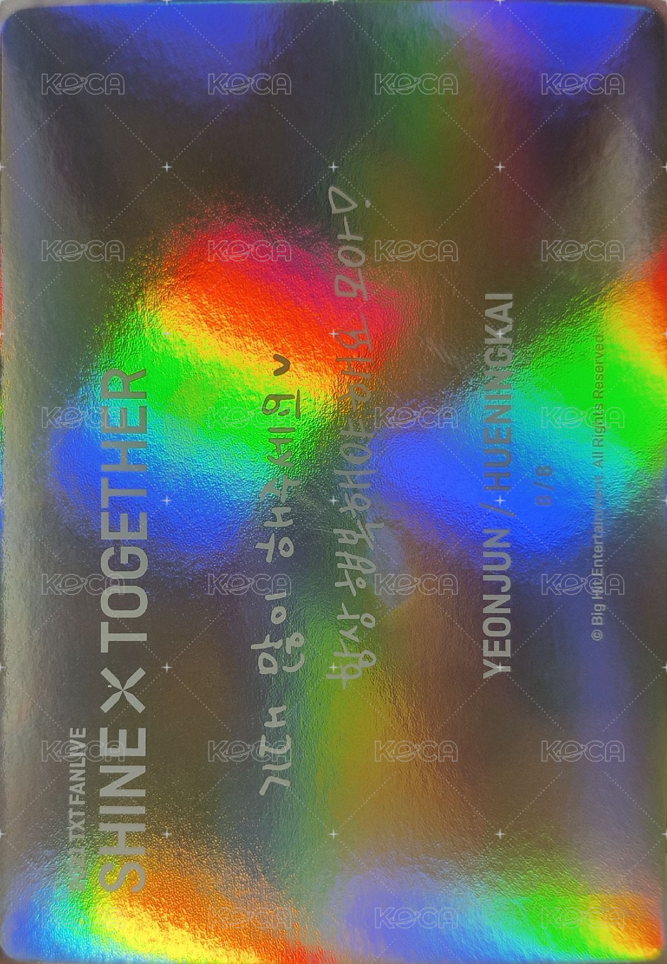 21 FANLIVE 隨機卡  背面