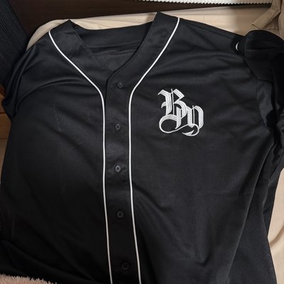 BABY MONSTER 25日本夏季 棒球衣 短袖 黑色長版