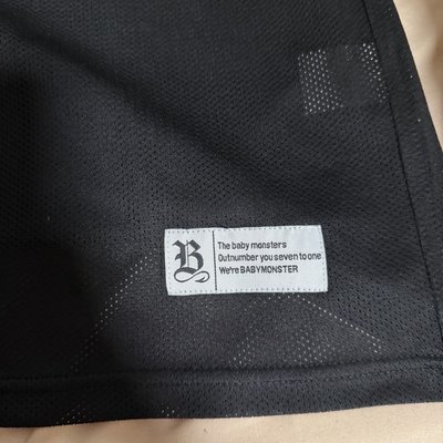 BABY MONSTER 25日本夏季 棒球衣 短袖 黑色長版