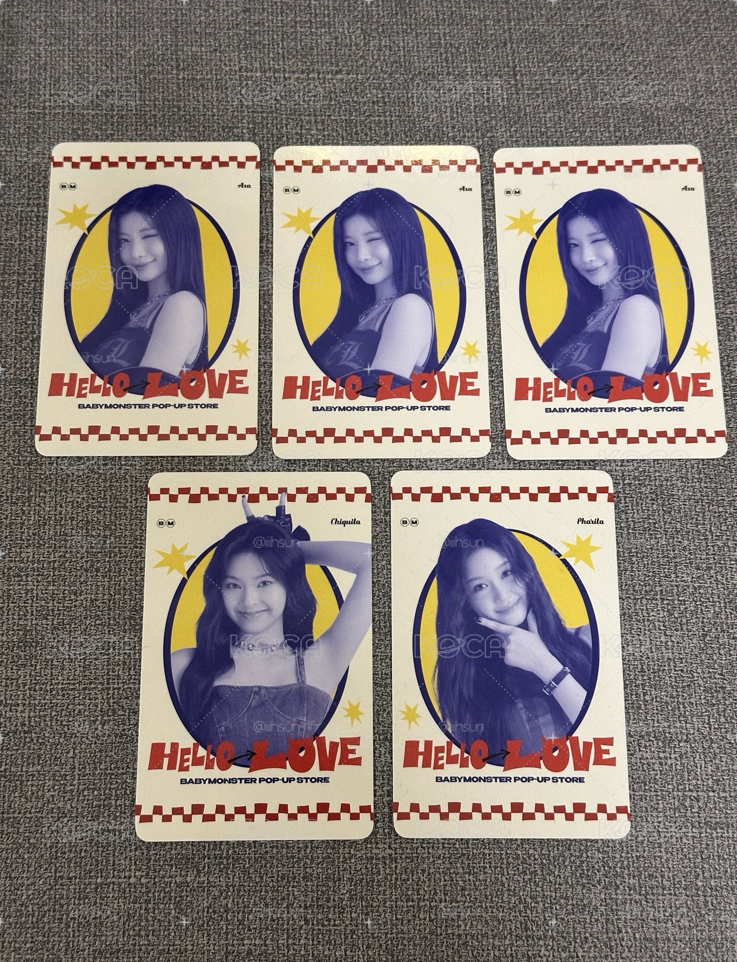 BABYMONSTER HELLO LOVE日本快閃隨機小卡