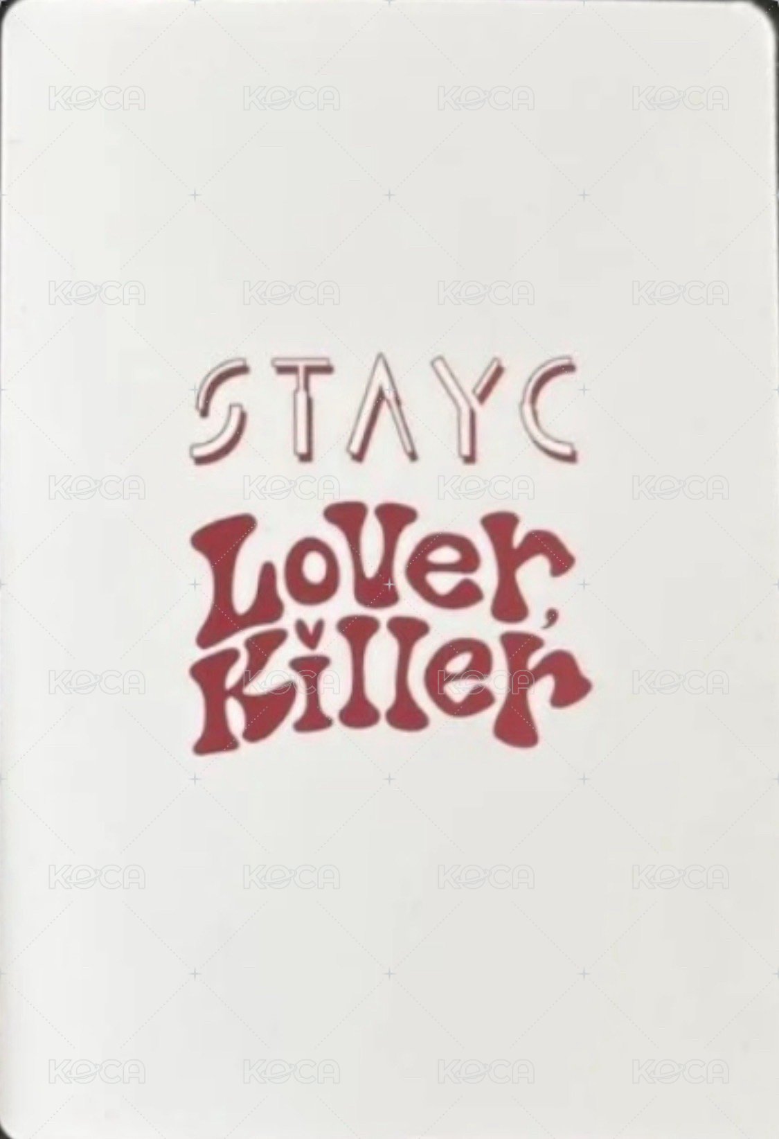 Lover, Killer 塔店 特典卡  背面