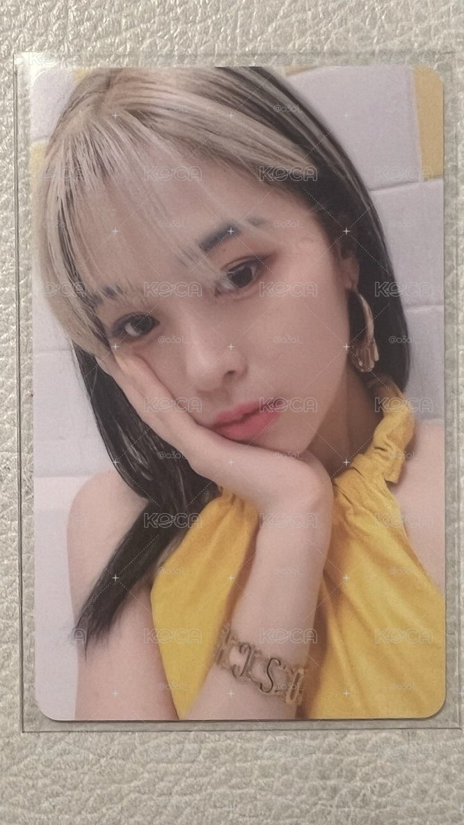 ITZY 申留真 瓜子頭溜 黃衣溜 特典卡
