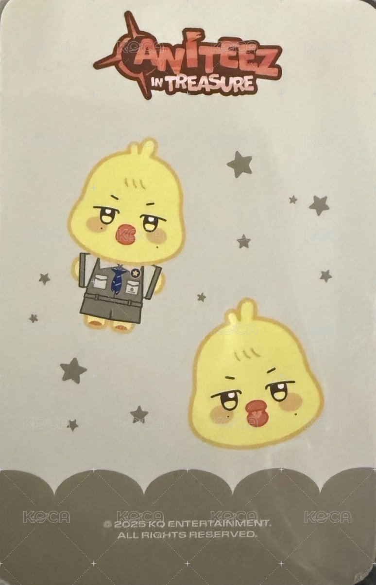 ANITEEZ IN TREASURE 周邊卡 STICON 背面