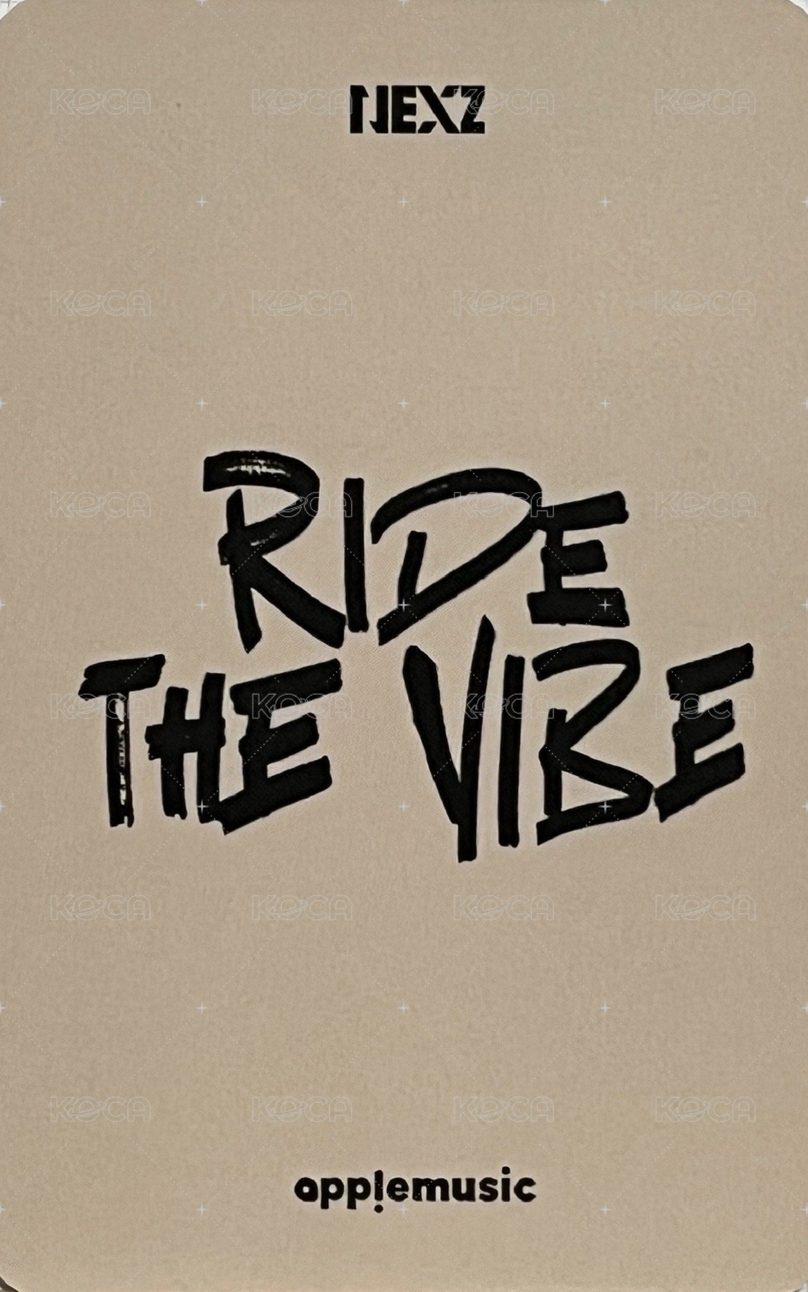 出道專 am 簽售卡  背面