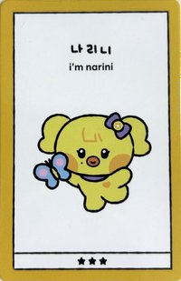 IVE X LINE FRIENDS 周邊卡 narini 小盒娃 身分證