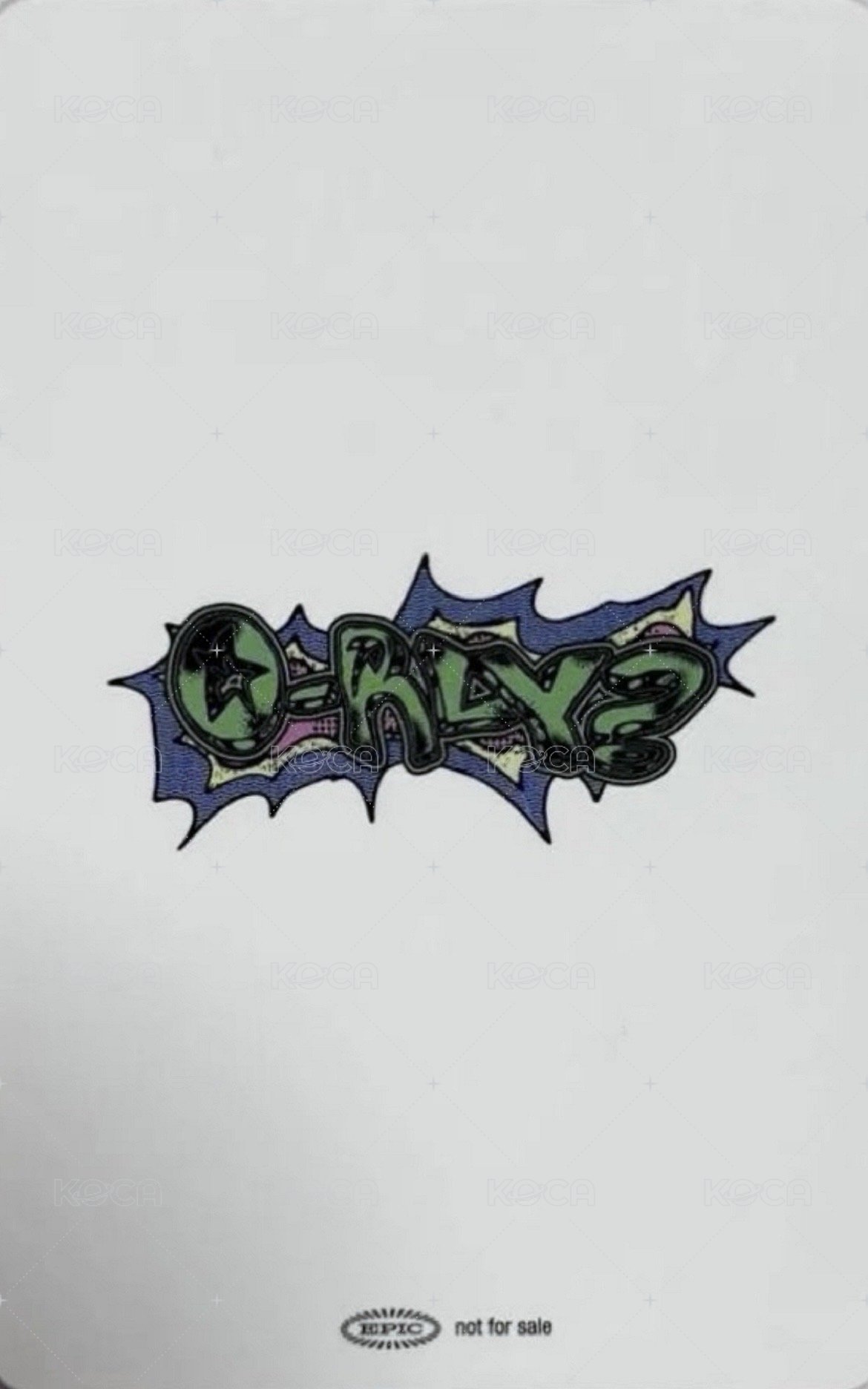 迷二 大阪 入場卡 / 場限卡  背面