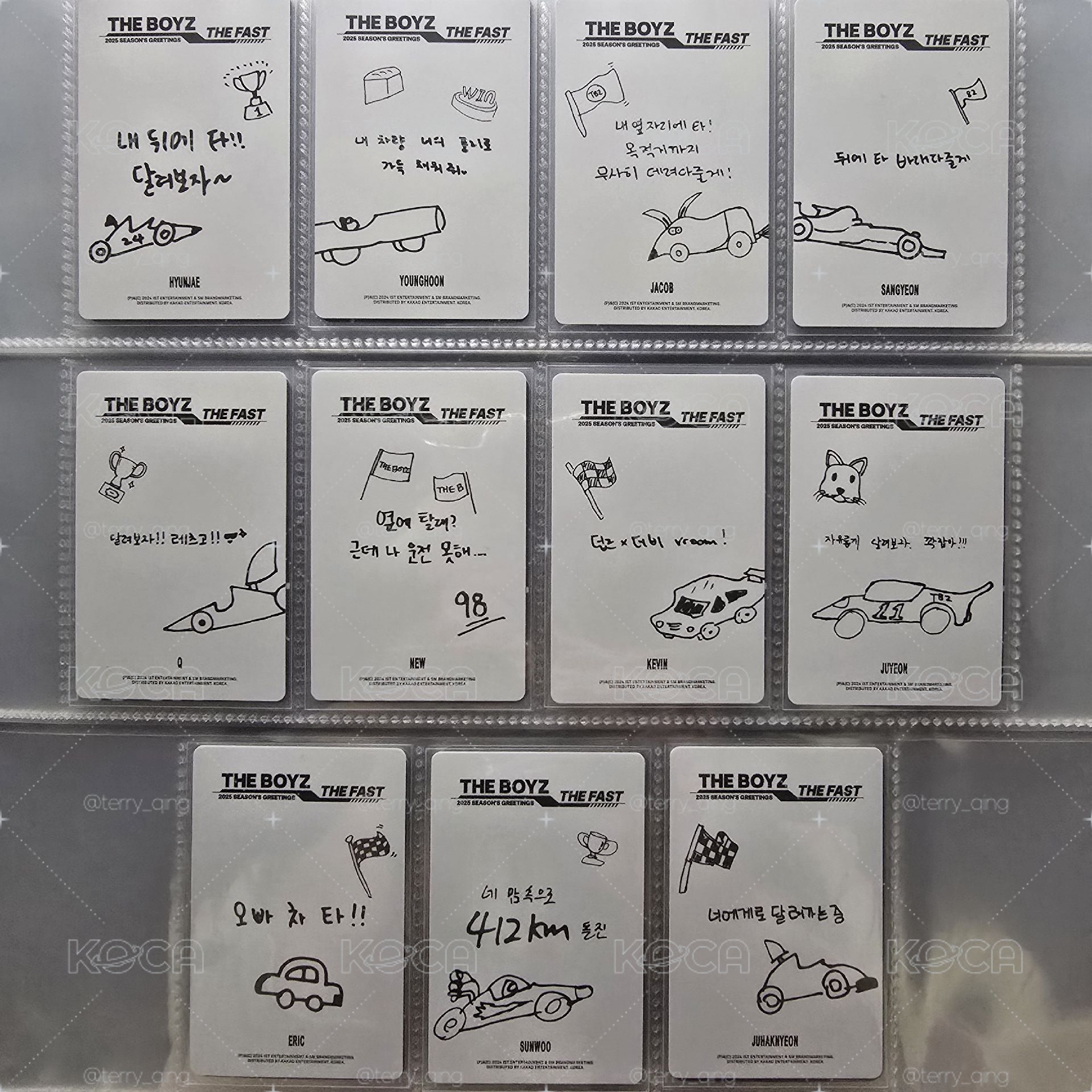THEBOYZ 2025年曆小卡