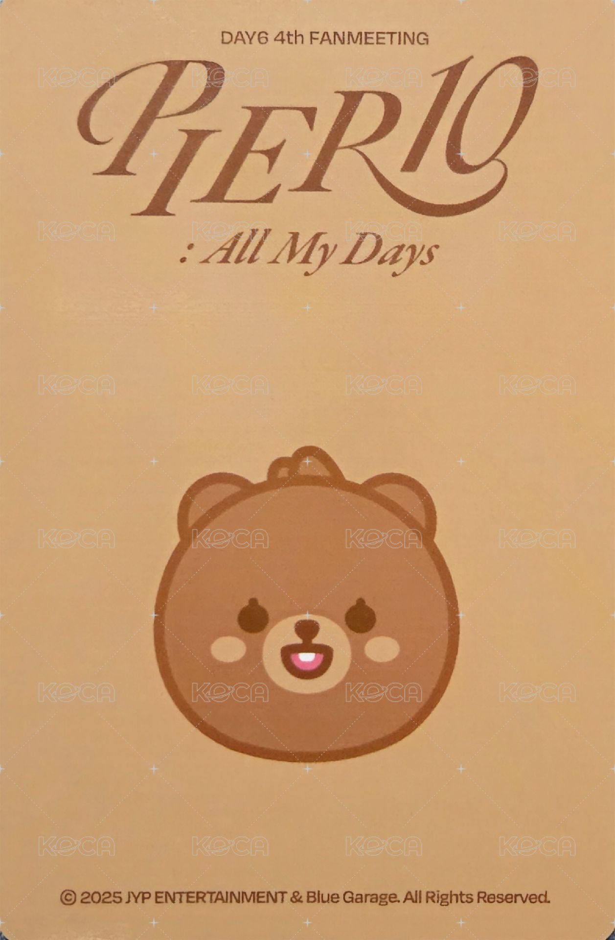 4th FM 坐墊 周邊卡  背面