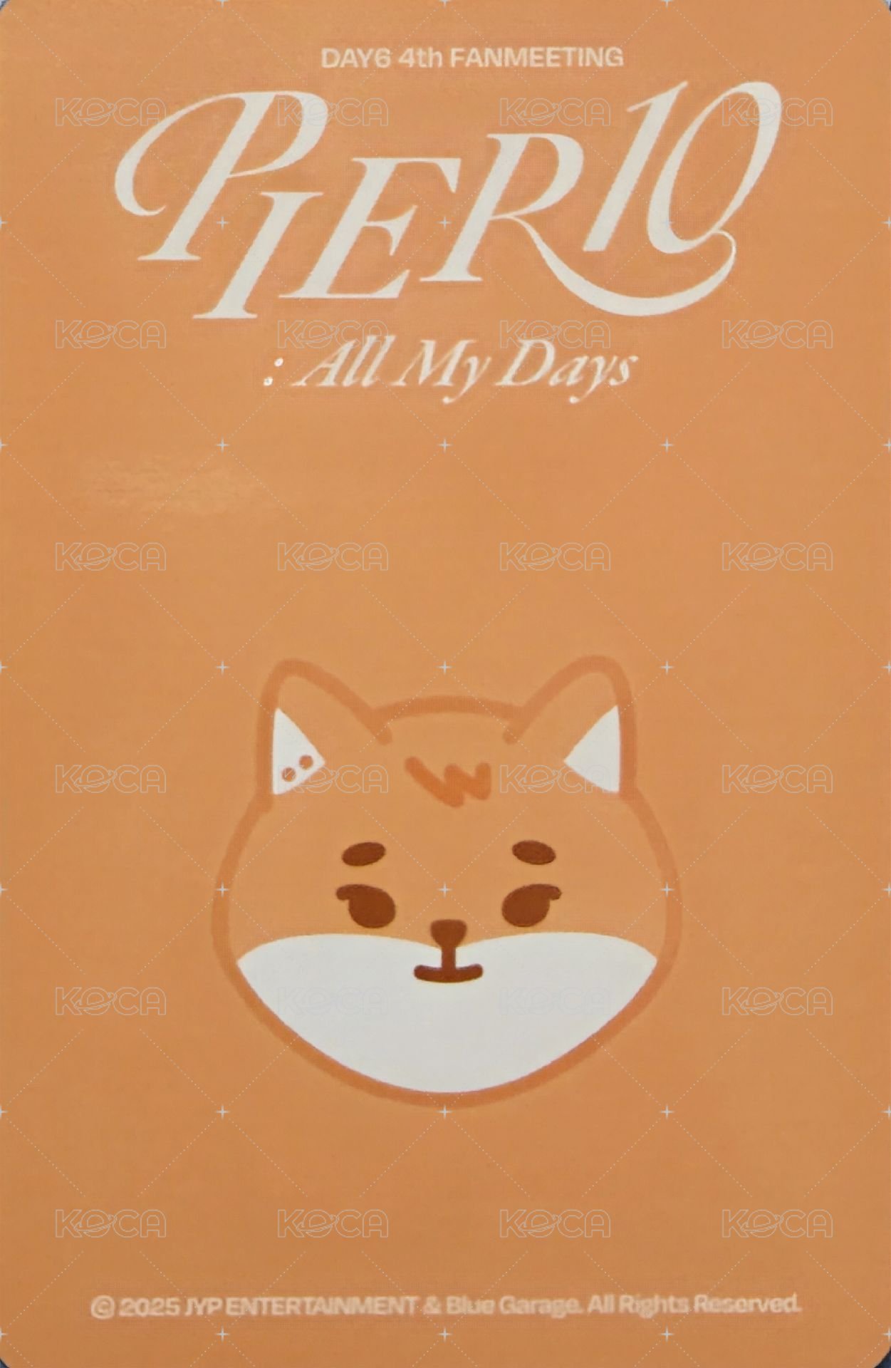 4th FM 坐墊 周邊卡  背面