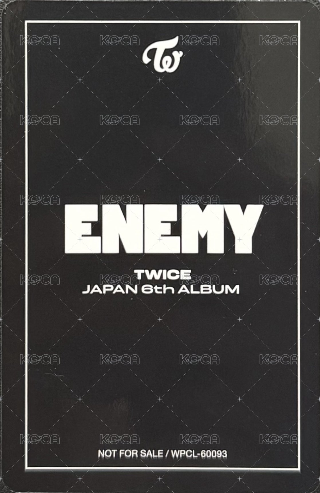 JP正規六 專輯卡 個人盤 背面