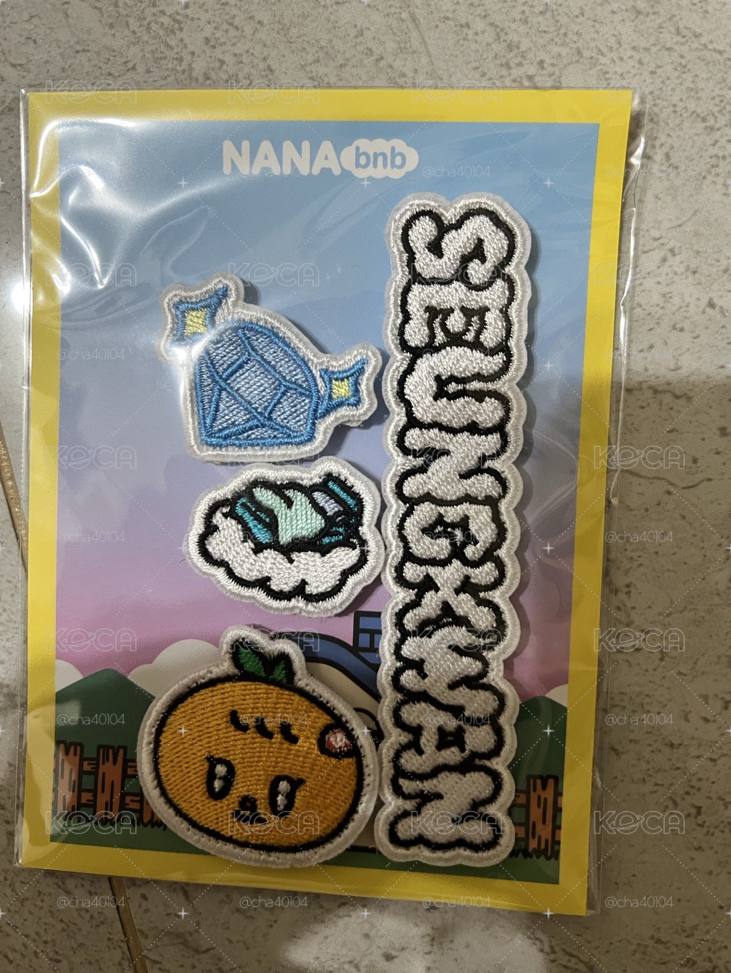 (全新未拆）NANA bnb 別針襟章 魔鬼氈布章