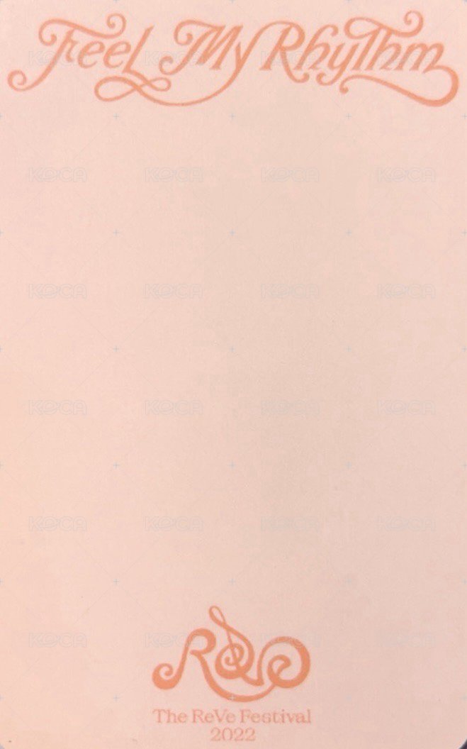 FMR kms 1.0 簽售卡  背面