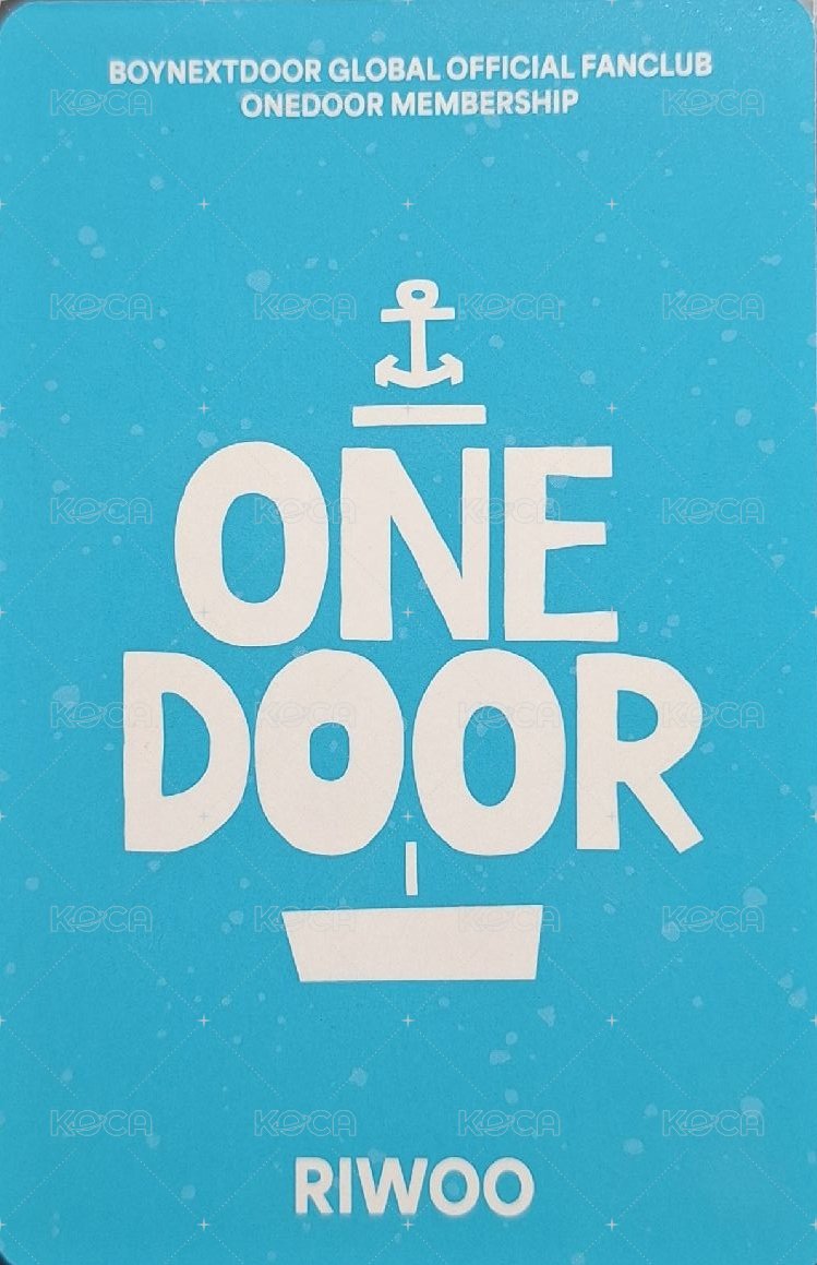 一期會員 會員禮卡  背面