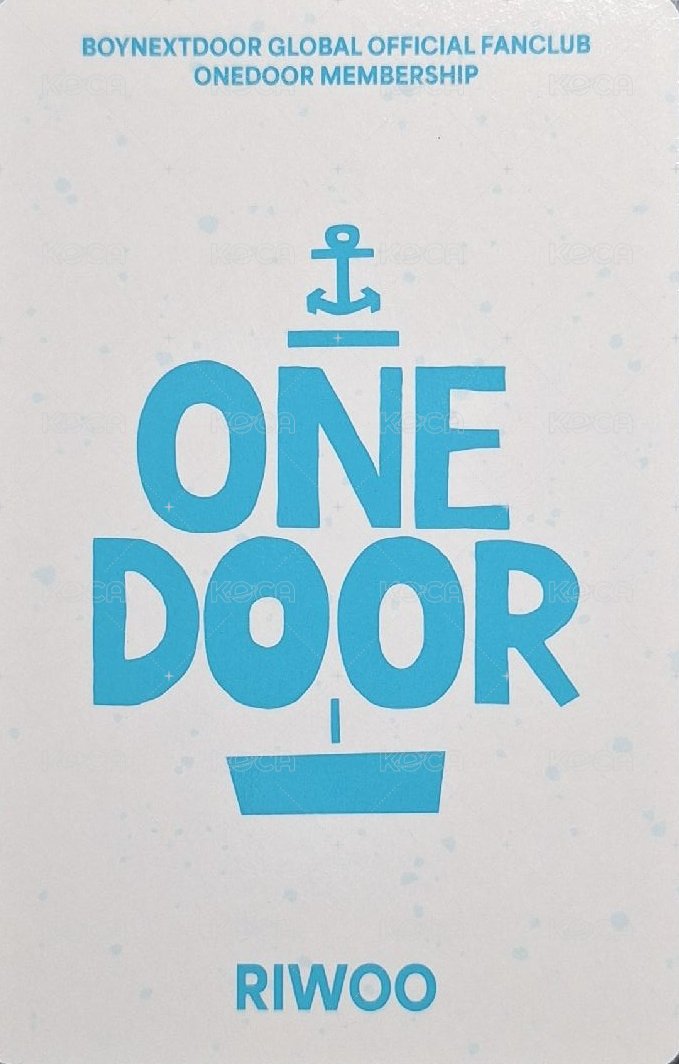 一期會員 會員禮卡  背面