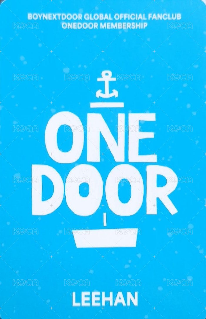 一期會員 會員禮卡  背面