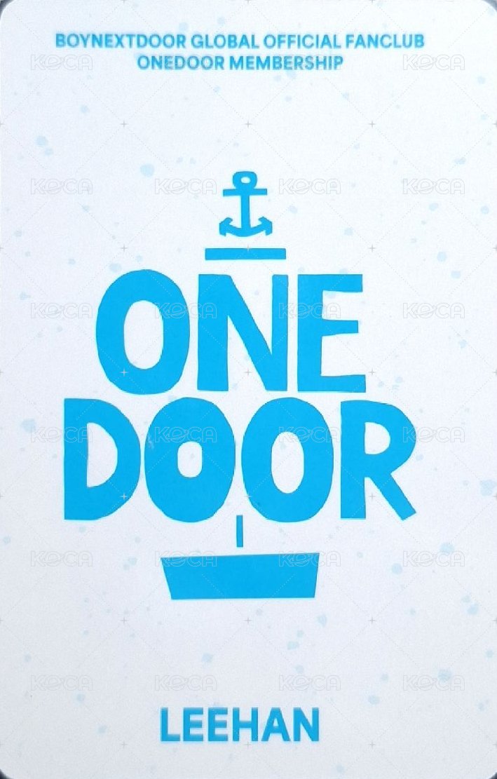 一期會員 會員禮卡  背面