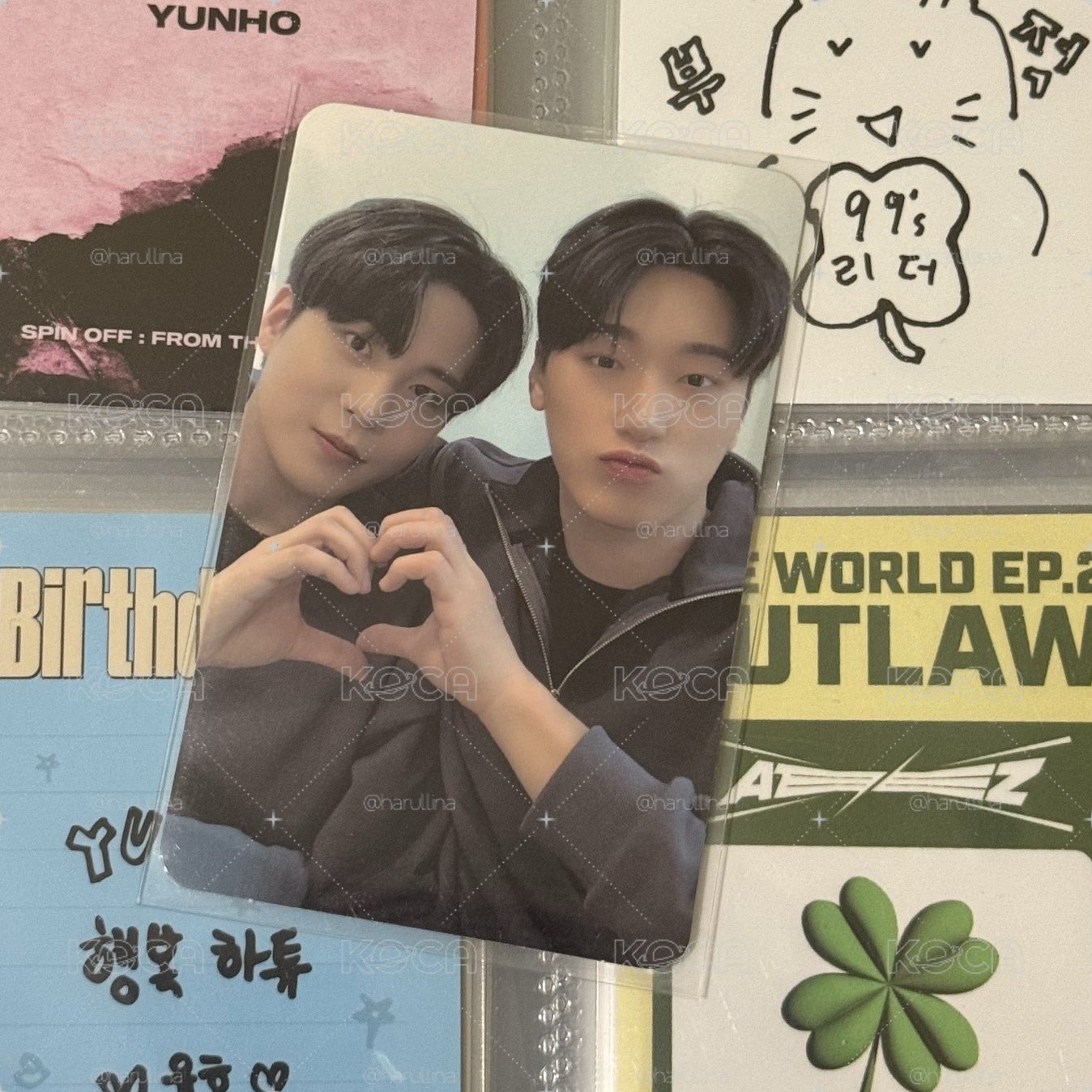 Ateez崔傘鍾浩雙人卡