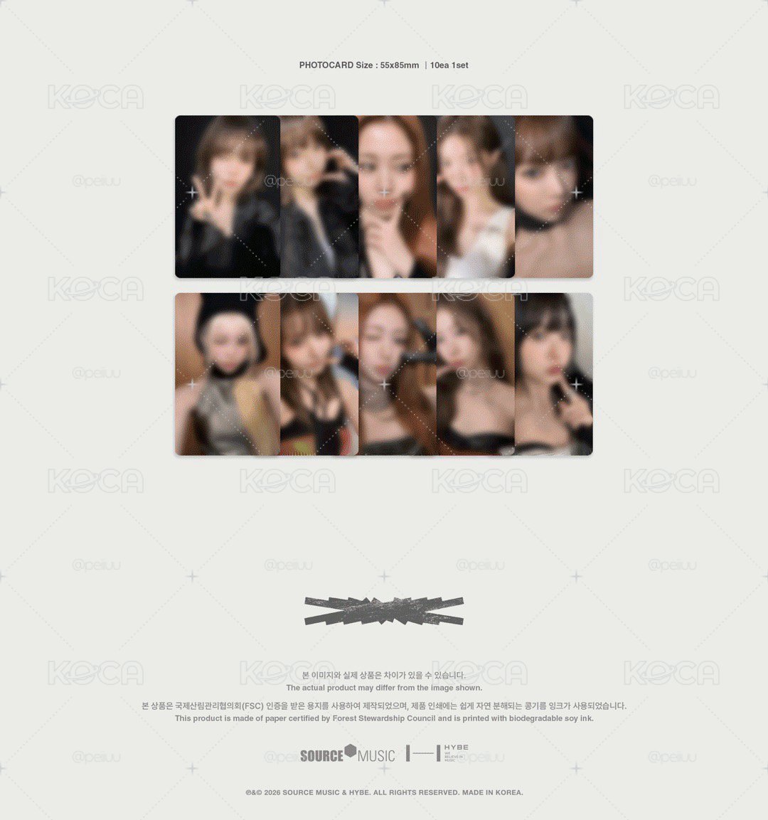 FA'FILM PHOTOBOOK ： Dear, FEARNOT'寫真書小卡