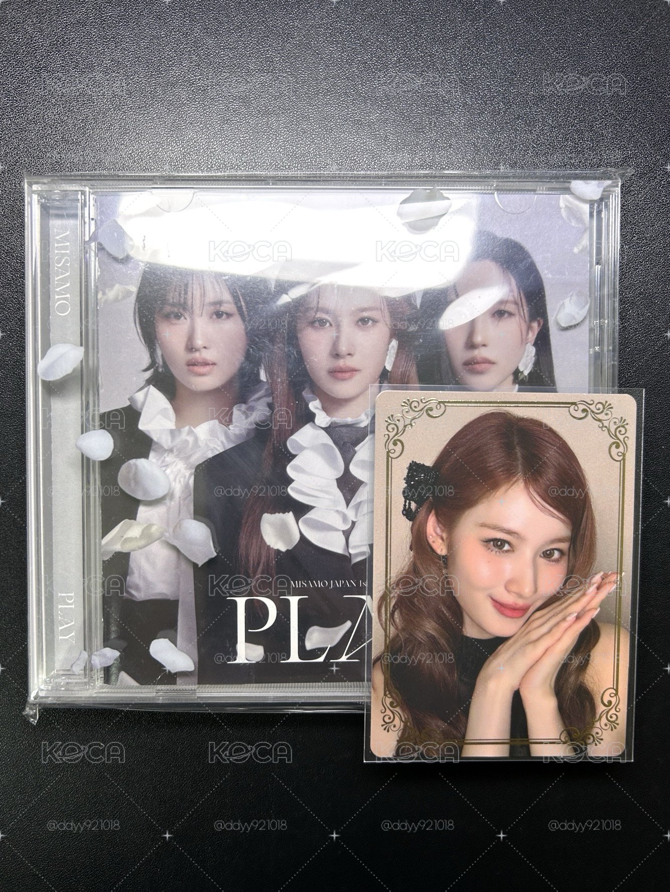 MISAMO PLAY初回限定盤B+塔店特典（SANA黑衣燙金卡）