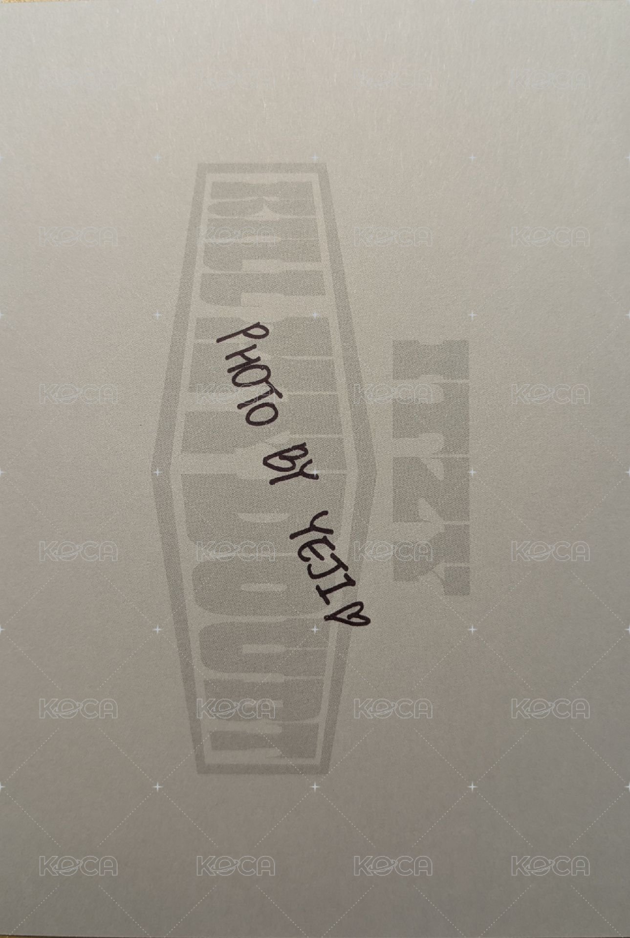 KILL MY DOUBT 明信片  背面