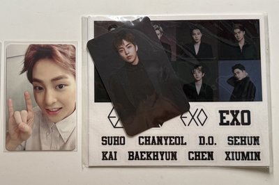 EX’ACT Xiumin 專卡+手燈小卡貼紙 （合售）