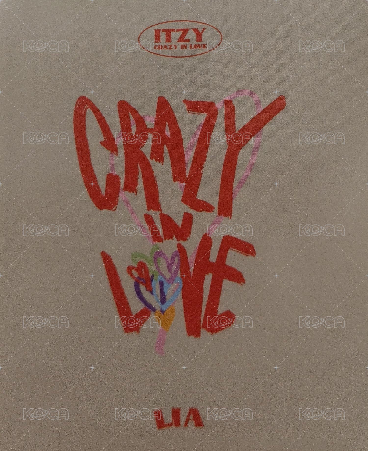CRAZY IN LOVE 專輯卡 拍立得 背面