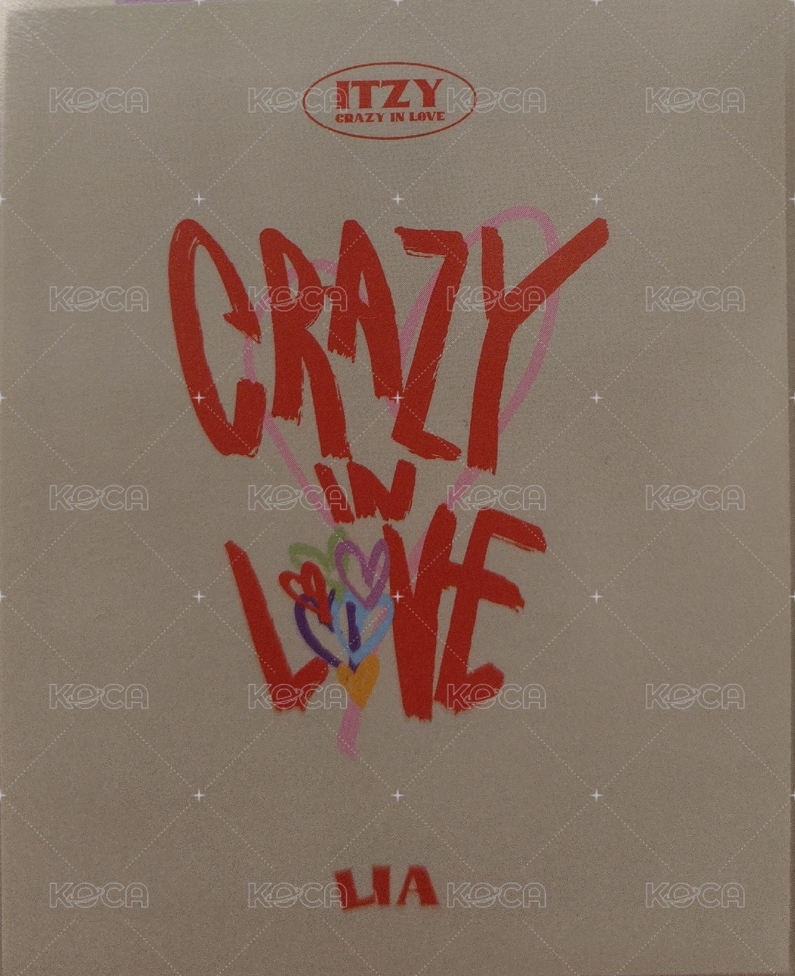 CRAZY IN LOVE 專輯卡 拍立得 背面