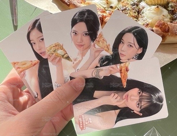 no more pizza 代言小卡一套