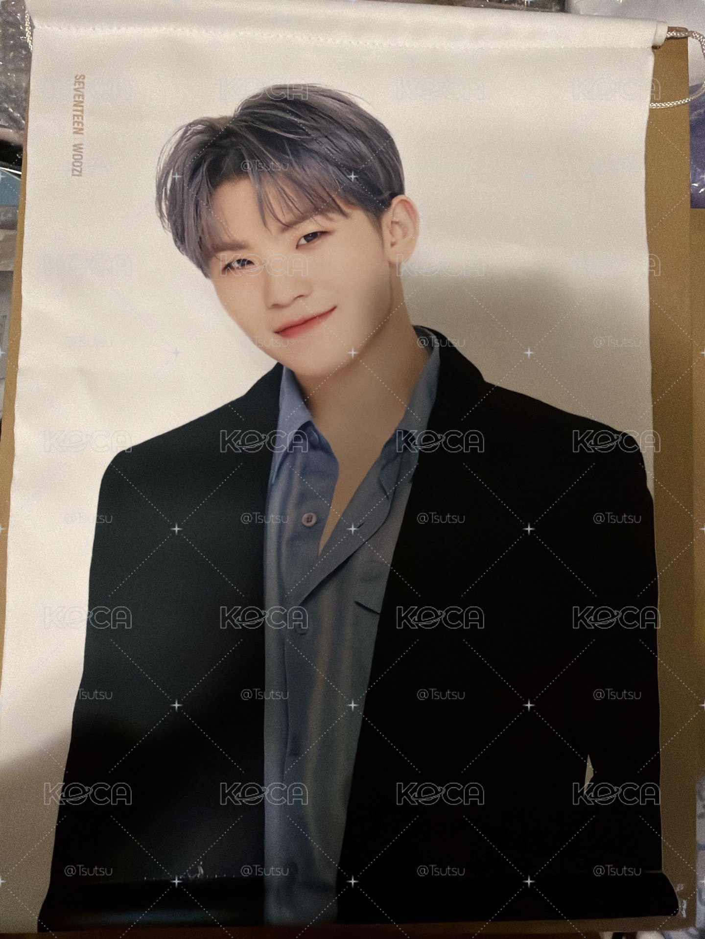 （現貨）seventeen 絕版早期 woozi 李知勳 掛布 掛軸