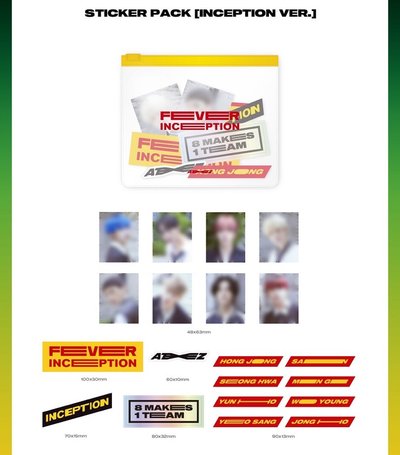 ATEEZ FEVER Part.1 - STICKER PACK [THANXX / INCEPTION VER. 