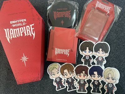 ENHYPEN WORLD 吸血鬼主題 書籤 7人都有，可一套購買 多帶送主題立牌+盒子（數量有限）另售⚰️固配